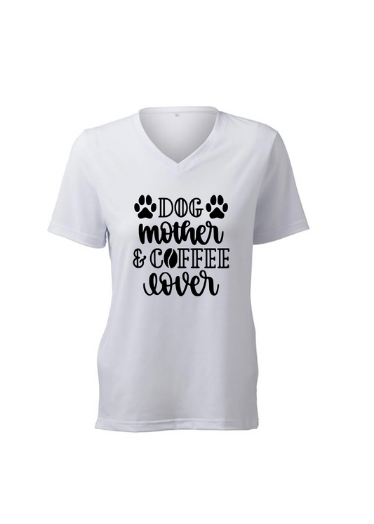 Women- Dog Mother Coffee Lover T-Shirt