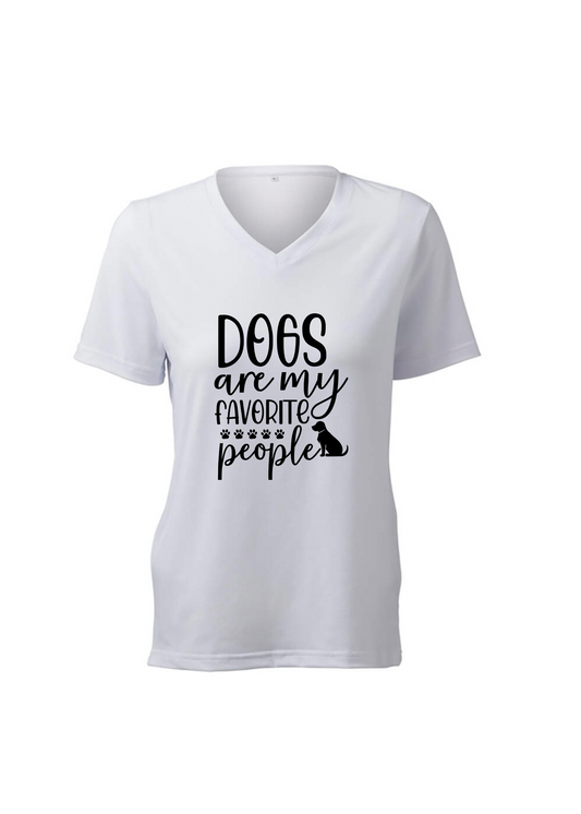 Women-Dogs Favorite People T-Shirt